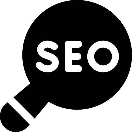 SEO analysis and search optimization concept icon