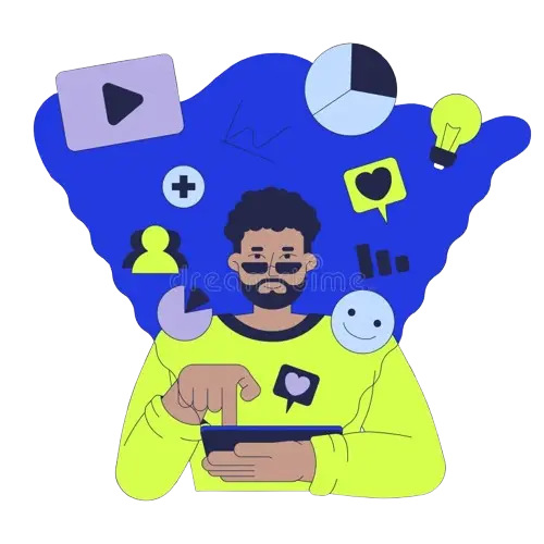 SEO-Focused: Graphic designer in Dubai creating digital content and managing creative strategy